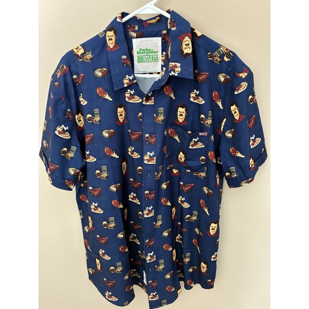 RSVLTS  Ron Swanson Parks And Recreation "Turf 'n' Turf" Men's Size XL